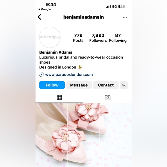 Benjamin Adams London Luxury Bridal Shoes Carmen Ivory Duchess Silk Rhinestone 8 - Picture 8 of 8